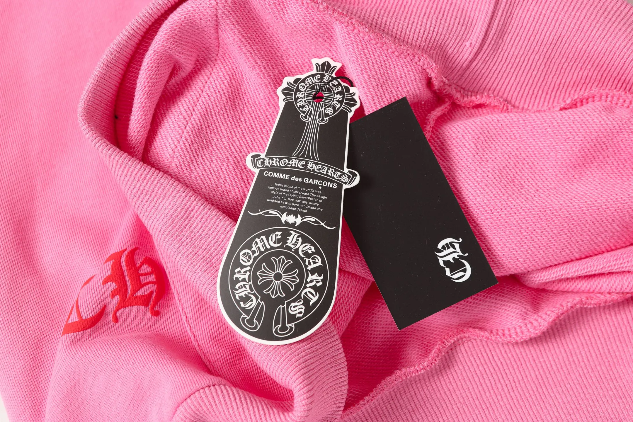 P240 3193 cross-border running quantity model, please do not place an order if you pursue quality - Chrome Hearts/Chrome Hearts colorful Sanskrit horseshoe phantom print hooded sweatshirt - High weight, high density and high quality, soft, delicate and skin-friendly wool, soft and silky to the touch, excellent warmth and skin-friendly properties - Custom-woven and custom-dyed, no color difference, no matter the fabric or workmanship details, it beats the ordinary version on the market - Hardware zipper accessories are all customized, full of details -Colour: pink -Size: S M L XL